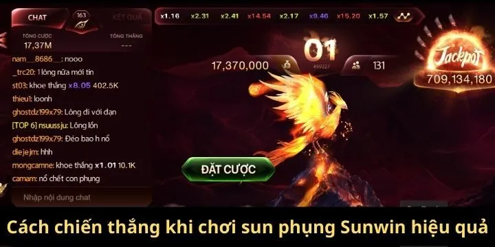 Cách chiến thắng khi chơi sun phụng Sunwin hiệu quả